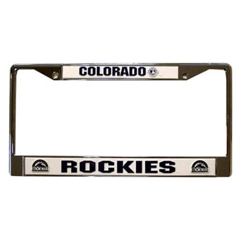 License Plate Chrome Frame - Colorado Rockies