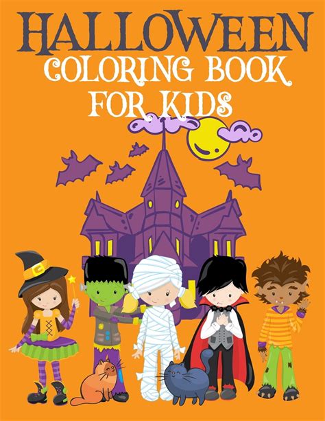 Halloween Coloring Book for Kids : Childrens Halloween Activity Book ...