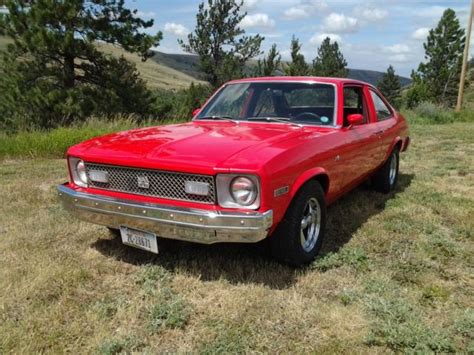 1975 VIPER RED 75 NOVA HATCHBACK - Classic Chevrolet Nova 1975 for sale