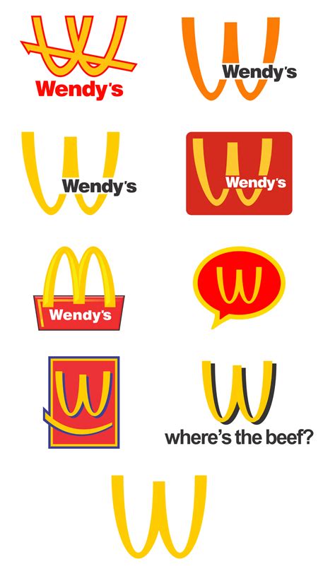 Wendy's as McDonald's Logo Evolution : r/logodesign