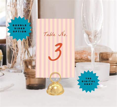 Reception Table Numbers Template Wedding Table Numbers Template ...