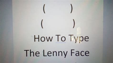 How To Make Lenny Face On Mac - Type 0296 and press alt+x ...