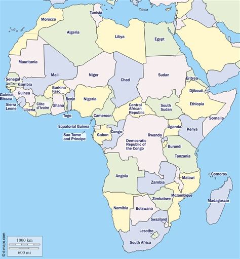 Africa Map 2022 Labeled