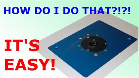 How To Install Router Plate In Table - YouTube