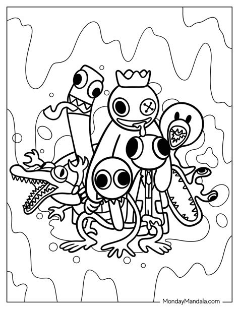 20 Rainbow Friends Coloring Pages (Free PDF Printables)