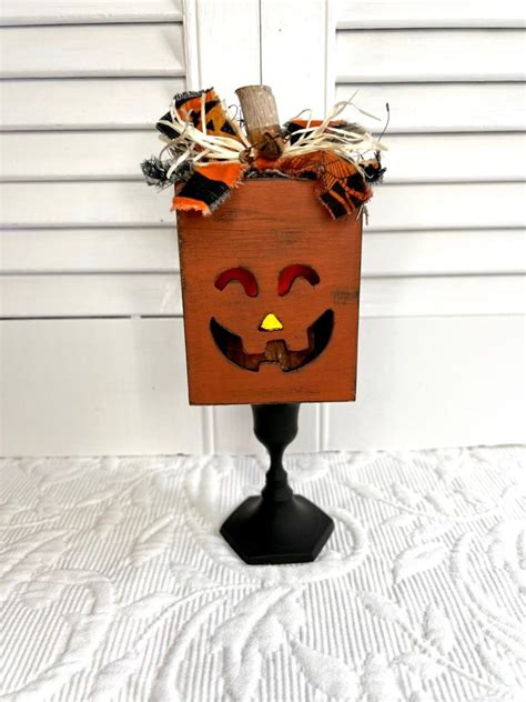 DIY Jack O Lantern Box Candle