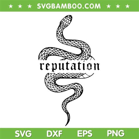 Snake Reputation In The World SVG PNG, Reputation Snake Taylor Swift ...