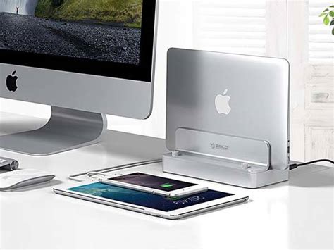 The Orico Aluminum USB-C Docking Station with Integrated Vertical ...