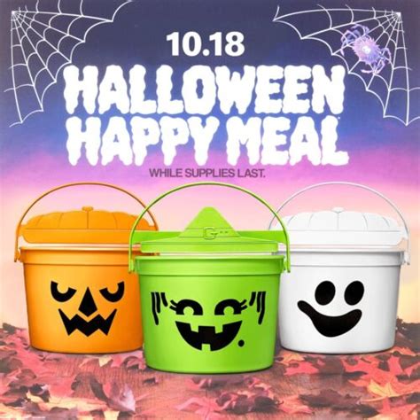 2022 McDONALD'S Halloween Bucket Pail Classic Boo Buckets HAPPY MEAL ...