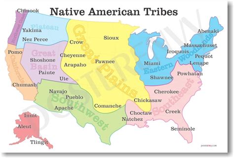 interesting-maps: Native American Tribes Map - Maps on the Web