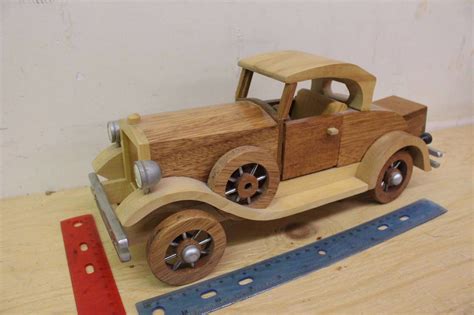 Wooden Toy Vintage Car