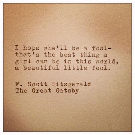 Great Gatsby Quote Typed on Typewriter - Etsy