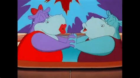 Hip hippos kiss (tiny toons) by akuma319 on DeviantArt