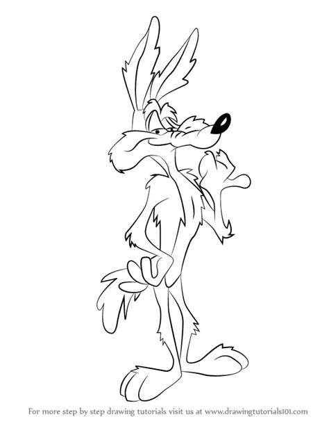 Learn How to Draw Wile E. Coyote from Looney Tunes (Looney Tunes) Step ...