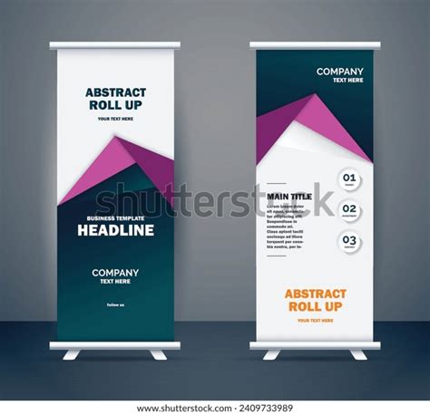 Vertical Banner Design Signboard Advertising Brochure Stock Vector ...