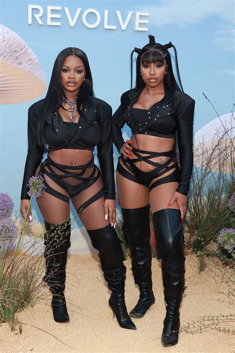 City Girls’ Yung Miami & JT Go Edgy in Thigh-High Boots for Revolve ...