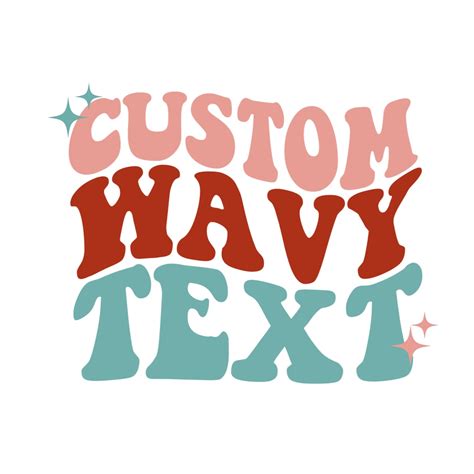 Buy Custom Wavy Stacked Retro Text Font SVG PNG Digital Online in India ...