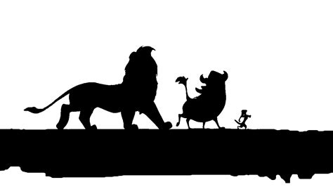 lion king hakuna matata silhouette - Google Search Silhouette Stencil ...