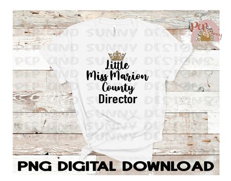 Pageant Director Little Miss Crown Custom PNG Digital - Etsy