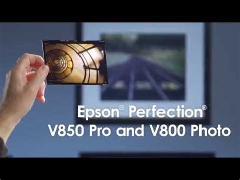 Epson Perfection V800 / V850 Pro Photo scanner - YouTube