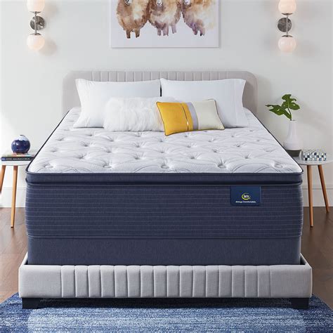 Serta - 15" Clarks Hill Elite Plush Pillow Top King Mattress ...