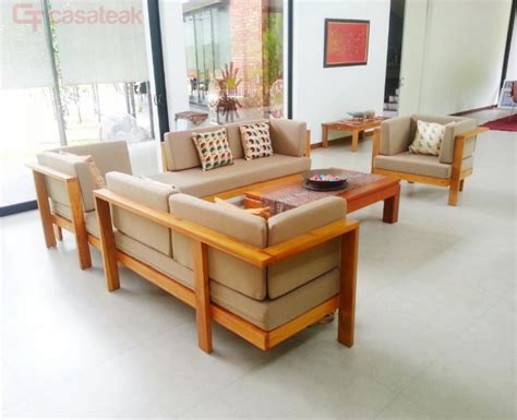 Teak wood Corner Sofa - Teak Living room Furniture casateak Malaysia