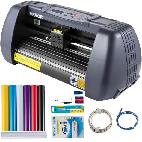 Buy VEVOR Vinyl Cutter Machine, 375mm Vinyl Printer, Maximum Paper Feed ...