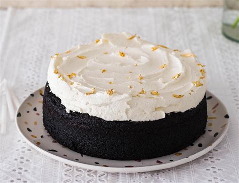 Chocolate stout cake with mascarpone frosting