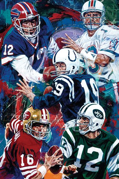 NFL Art Titled The Pennsylvania Passers by Artist Robert Hurst