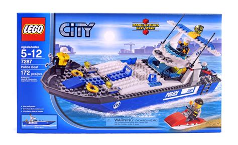 Police Boat - LEGO set #7287-1 (NISB) (Building Sets > City > Police)