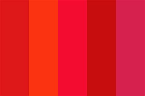 red pink Color Palette