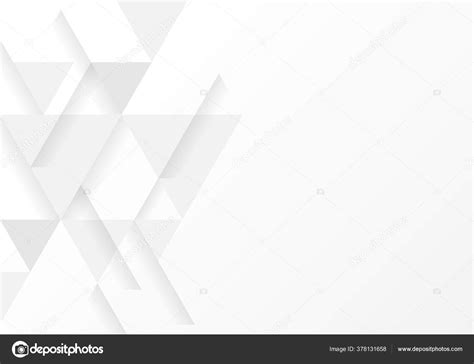 Abstract White Grey Geometric Shape Design Background Stock Vector ...