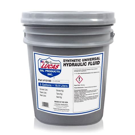 Synthetic Universal Hydraulic Fluid - Lucas Oil - TOMAD International