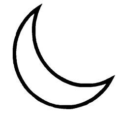 HALF MOON Outline - ClipArt Best