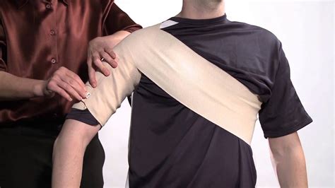 How To Wrap Shoulder with ACE™ Brand Elastic Bandages - YouTube