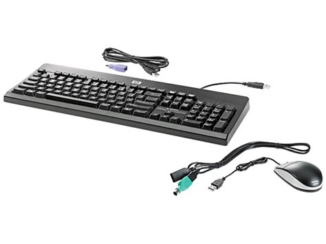 HP® USB PS2 Washable Keyboard and Mouse (BU207AA#ABA)