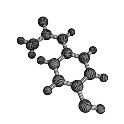 3d Acetaminophen Molecule Structure Model