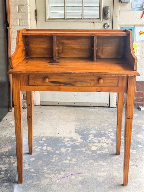 Vintage Writing Desk Makeover - Bless'er House