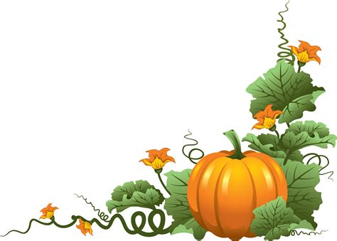 Vintage Corner Border Clipart Pumpkin Border Clipart Flyclipart | The ...