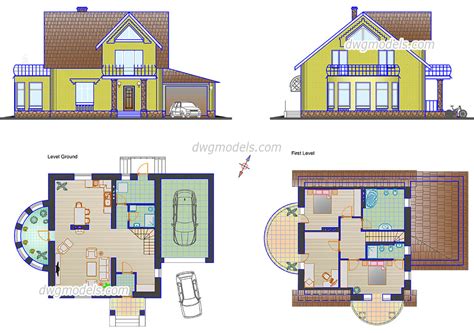 Bungalow plan autocad file - akluda