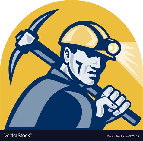 Coal miner Royalty Free Vector Image - VectorStock