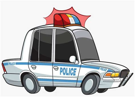 Chase A Warning Light - Cartoon Police Car Chase PNG Image ...