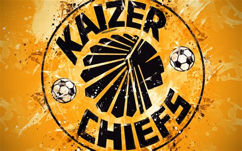 Download wallpapers Kaizer Chiefs FC, 4k, paint art, logo, creative ...