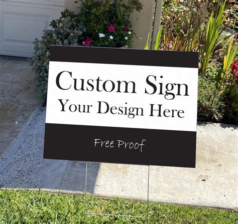 Custom Yard Signs Design Your Own Lawn Sign Birthday Or Etsy | Free ...