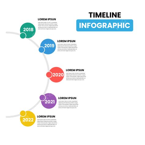 Semi Circle Motive Vector Infographic Timeline, Infographic ...