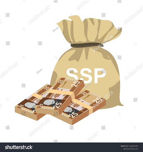 South Sudanese Pound Vector Illustration South Stock Vector (Royalty ...