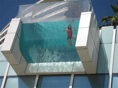 InterContinental Dubai Festival City: Nice glass bottom feature of pool ...