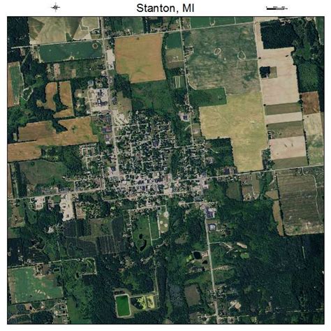 Aerial Photography Map of Stanton, MI Michigan