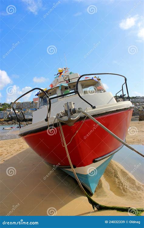 Keeling boat stock image. Image of england, port, leaning - 24032339