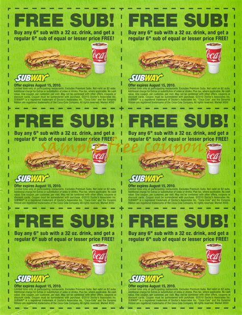 Subway Coupons March 2024 - Emelia Janetta